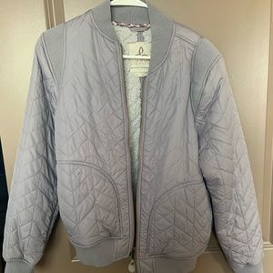 Prana Diva Varsity Jacket  Quilted Bomber Jacket